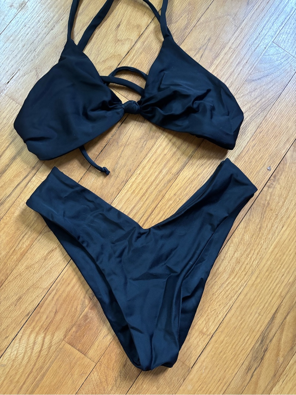 Black Two-Piece Bikini Set